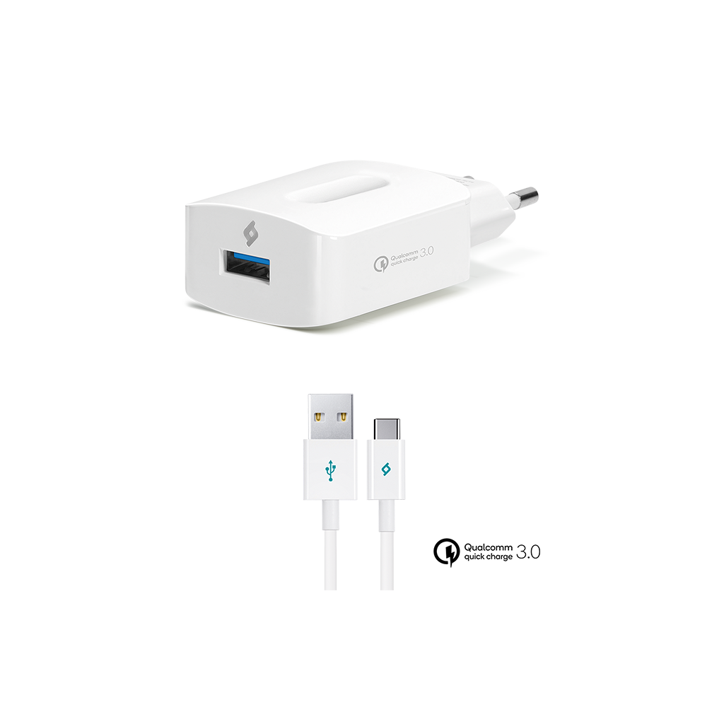 Ttec SpeedCharger QC USB-A Seyahat Şarjeri ve USB-C Kablosu