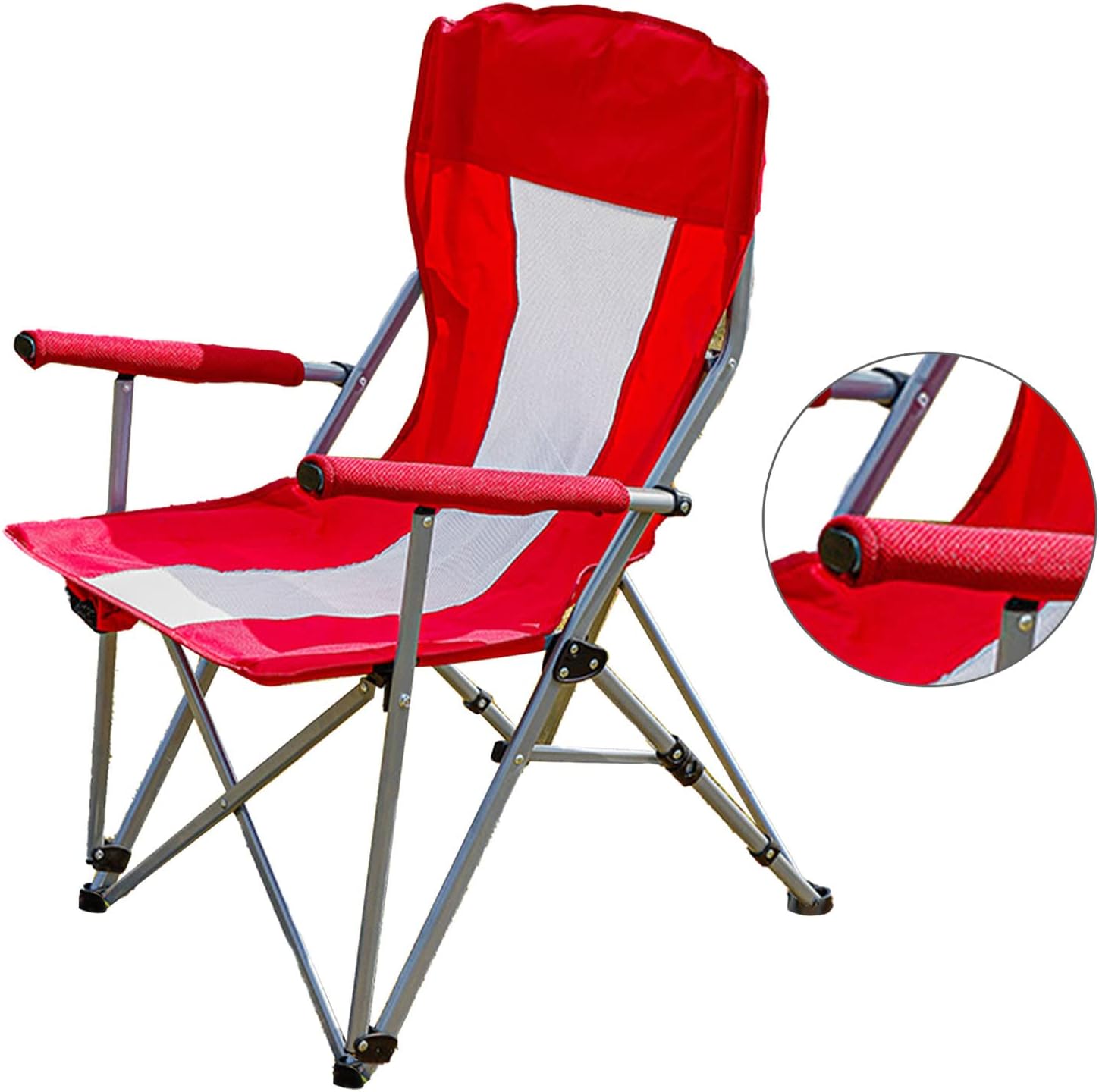 Taşıma Çantalı 95x53 Cm Geniş Oturma Alanlı Sandalye Kırmızı