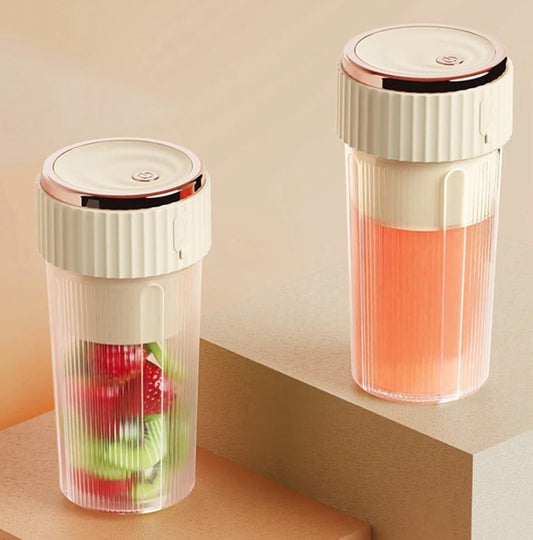 Taşınabilir USB Şarjlı 450 ML Meyve Blenderi Beyaz