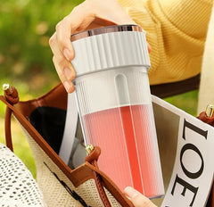 Taşınabilir USB Şarjlı 450 ML Meyve Blenderi Beyaz