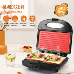 Haeger Tost Makinesi 750w Siyah