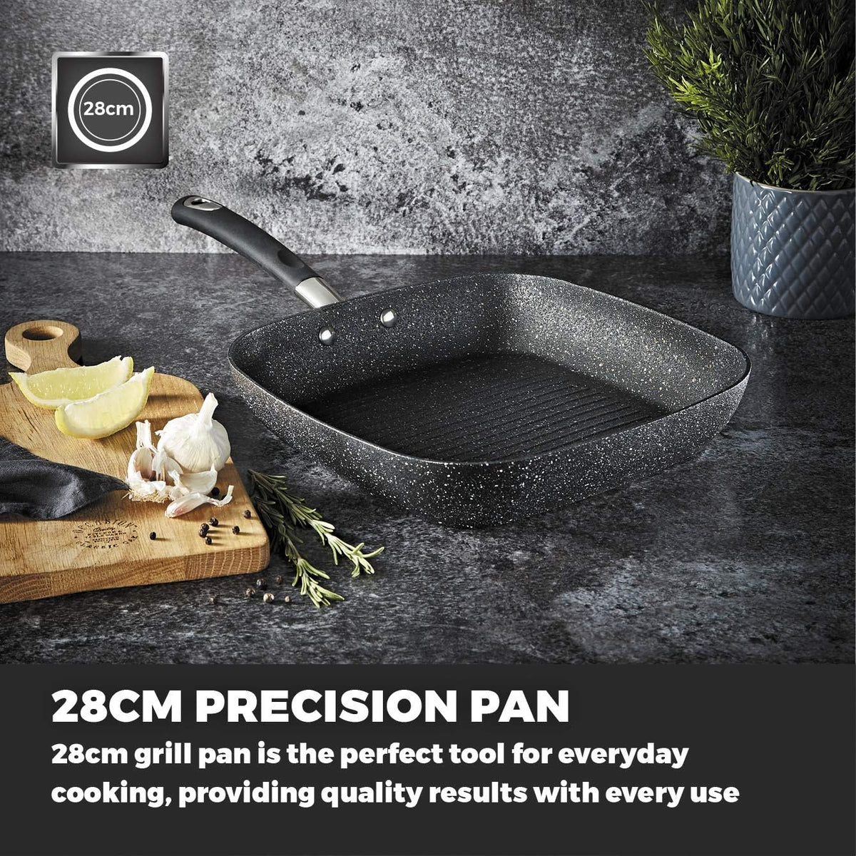 Tower Precision 28 Cm Yapışmaz Izgara Tavası
