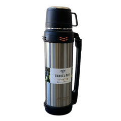 Travel Pot Bardaklı 2.5 Lt 10 Saat Etkili Vakumlu Termos Inox