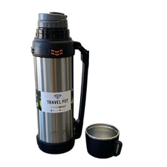 Travel Pot Bardaklı 2.5 Lt 10 Saat Etkili Vakumlu Termos Inox