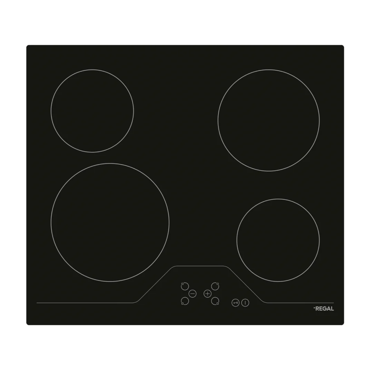 Regal Vitroseramik Ankastre Ocak Siyah