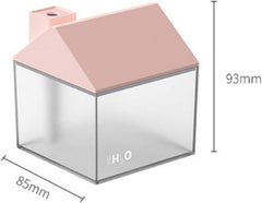 USB Ev Şeklinde Oda Nemlendirici Pembe
