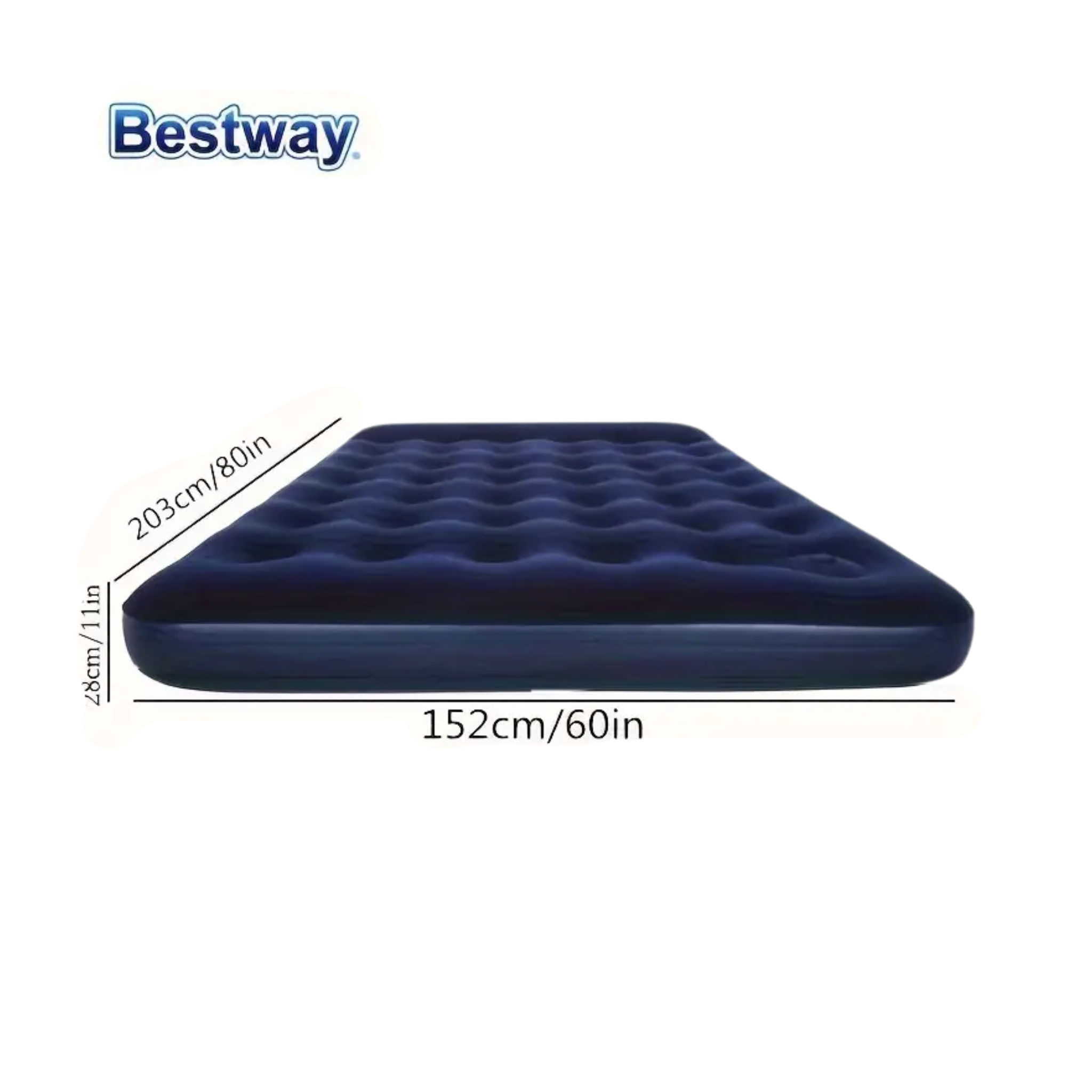 Bestway Pavillo Queen Çift Kişilik 203x152x28 Cm Pompalı Şişme Yatak