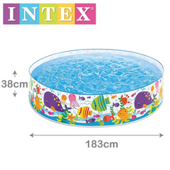 Intex 3+ Yaş 183x38 Cm Deniz Canlıları Motifli Çocuk Havuzu