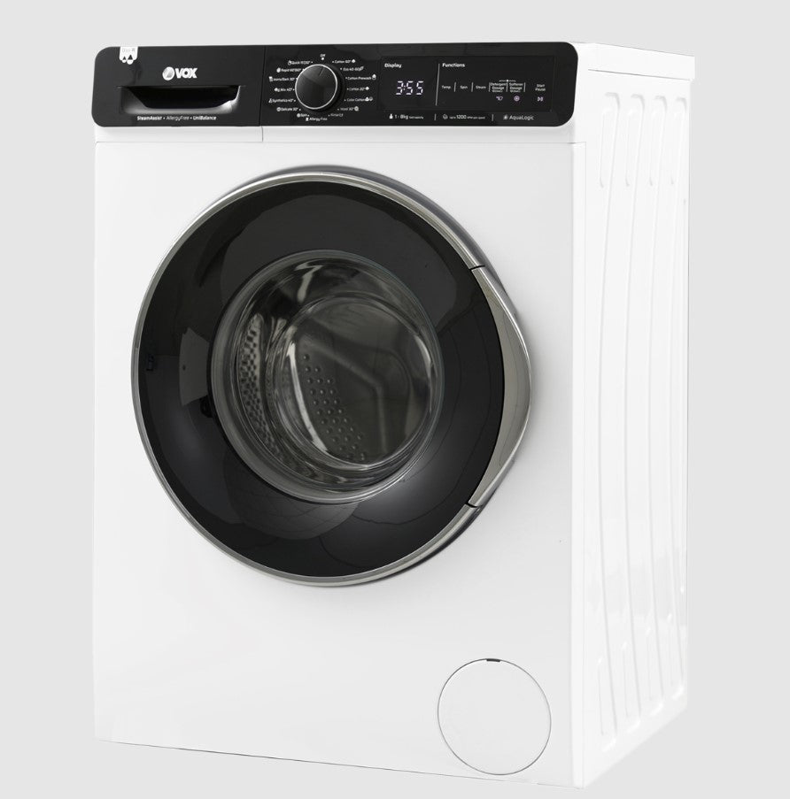 Vox 8 Kg Inverter Motor 15 Programlı Çamaşır Makinesi