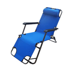 Katlanır Şezlong Sandalye 153x60x75 cm Mavi