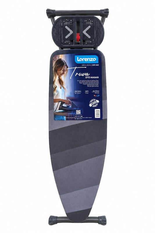 Lorenzo Truva 45x126 cm Ironing Board Grey Striped