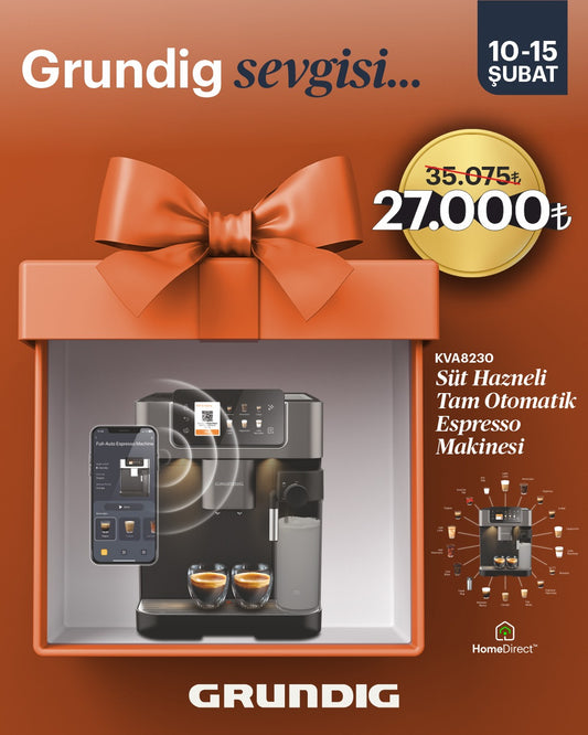 Grundig Delisia Tam Otomatik HomeWhiz WIFI Kahve Makinesi