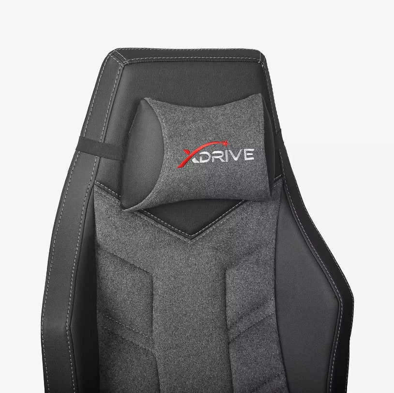 XDrive Fırtına Profesyonel Oyuncu Koltuğu Kumaş Gri/Siyah