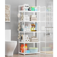 5 Katlı Banyo Mutfak Çok Amaçlı Raf Beyaz