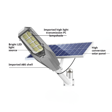 Güneş Enerjili 4000 W Sensörlü Kumandalı Sokak Lambası