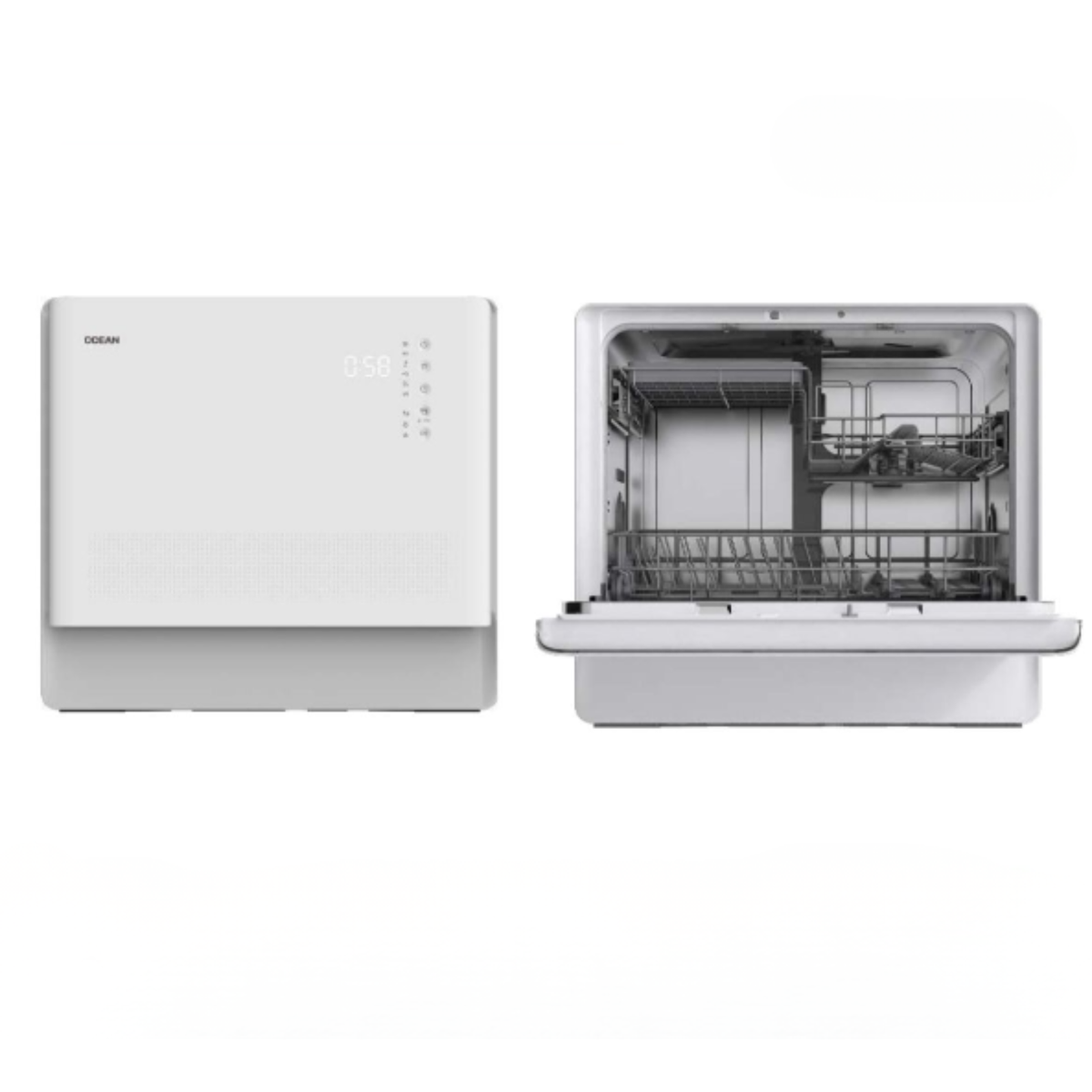 Ocean Tezgah Üstü A+ 6 Program LED Mini Bulaşık Makinesi