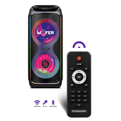 Powerway 140 W Hoparlör Gitar Saz Girişli Karaoke Parti Ses Sistemi Dijital Ekran Woofer