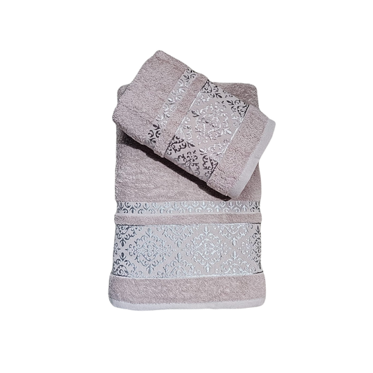 VIP Cotton Baş ve Vücut Havlusu Gül Kurusu