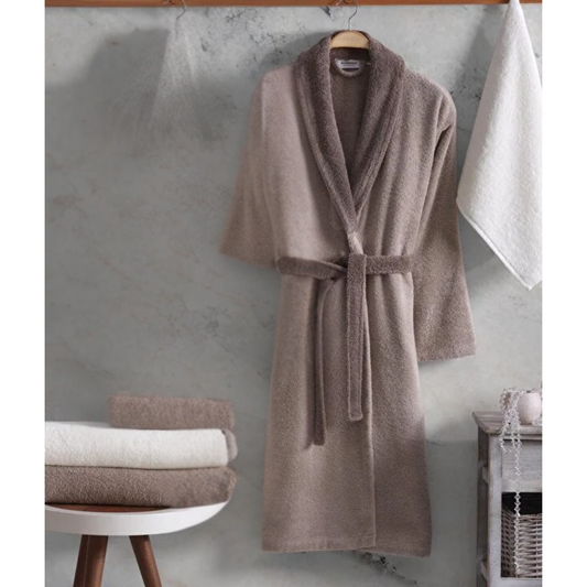 Polly Coin %100 Pamuk Bornoz Kahve