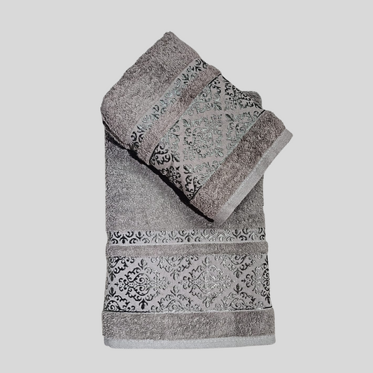 VIP Cotton Baş ve Vücut Havlusu Kahve