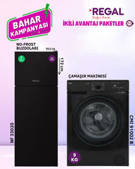 Regal Buzdolabı ve Çamaşır Makinesi İkili Avantaj Paketi 11 Siyah
