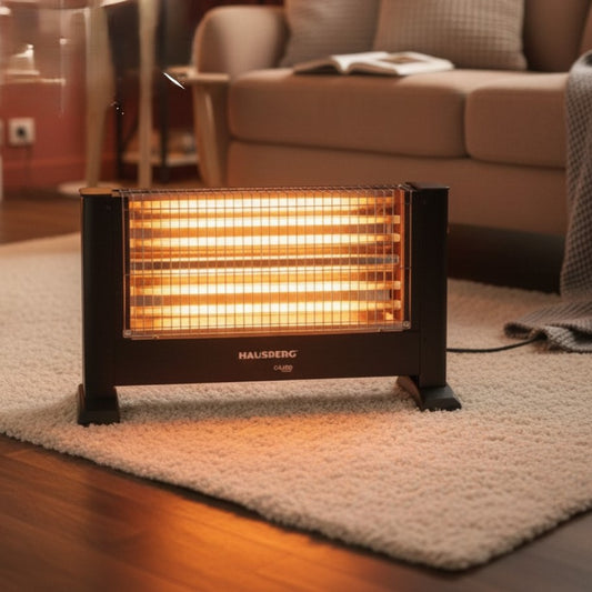 Hausberg 4 Çubuklu ve Isı Ayarlı Elektrikli Soba