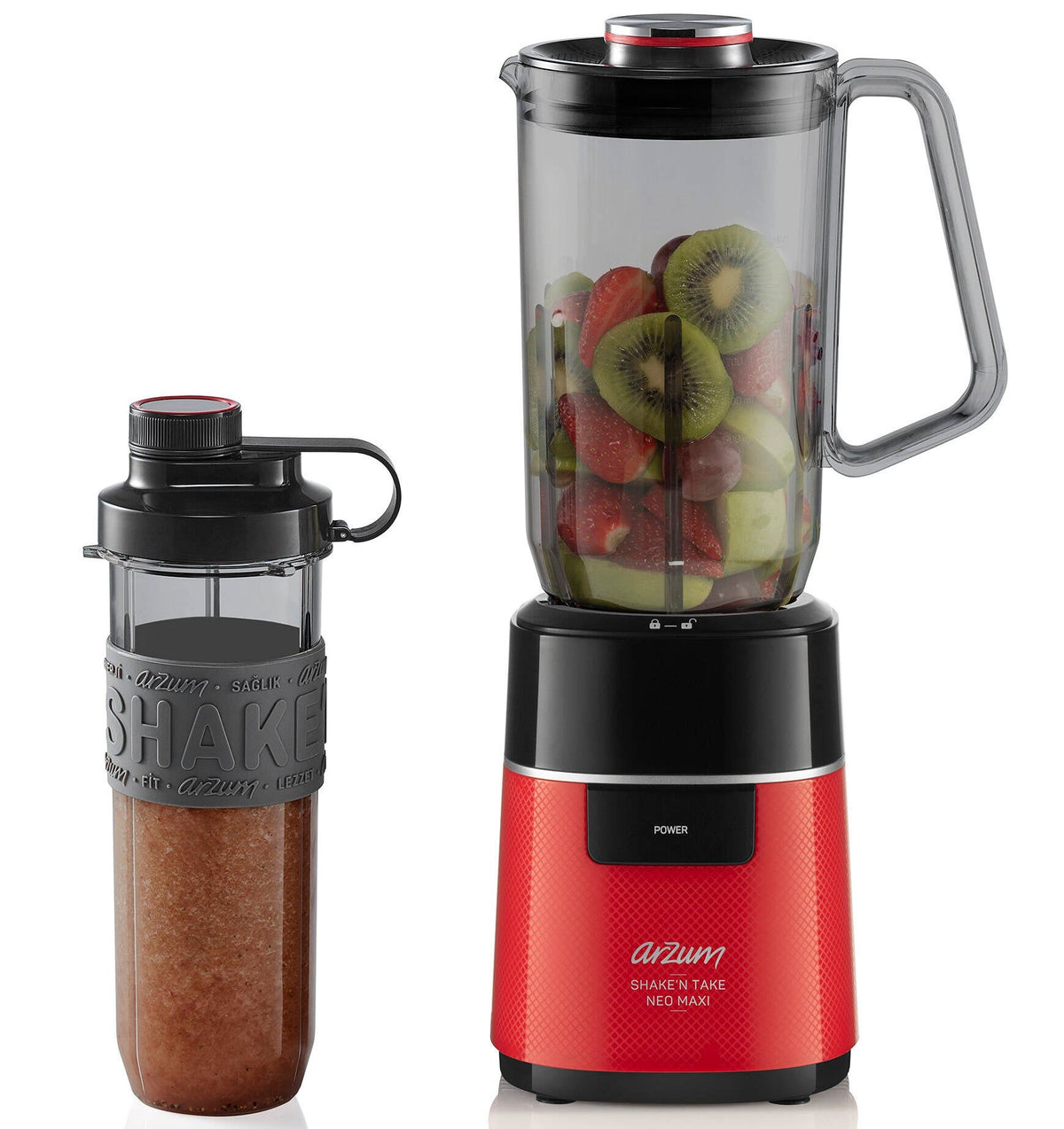 Arzum Shake'n Take Neo Maxi Sürahi Blender Kırmızı