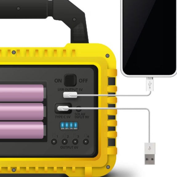 Hurry Bolt Güneş Enerjili 50W 800LM Çok Amaçlı Lamba