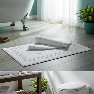 Lena 50x70 Cm Ayak Havlusu Beyaz