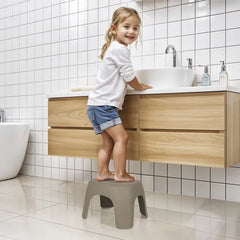 Dolu Nuve Kaymaz Basamaklı Tabure Taş Gri