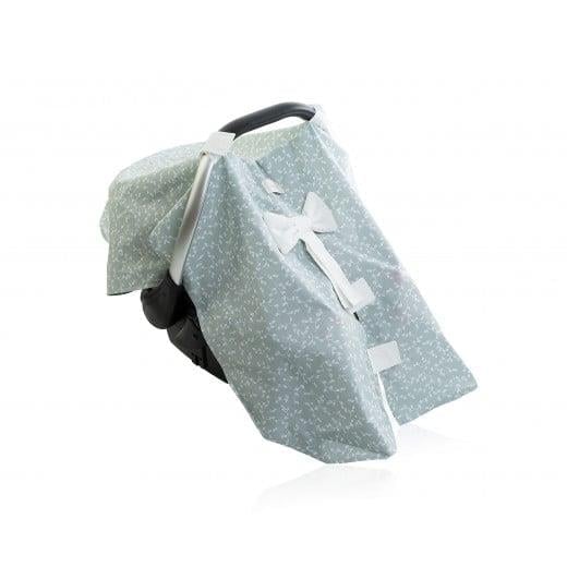 Babyjem Ana Kucağı Örtüsü Yeşil Çiçek