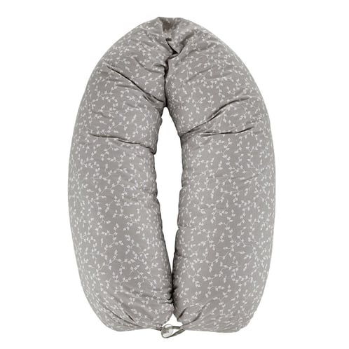 Babyjem Çok Fonksiyonlu Anne Bebek Yastığı Gri Çiçek