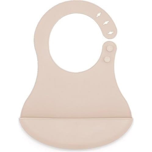 Babyjem Mini Silikon Mama Önlük Ekru