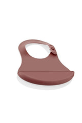Babyjem Mini Silikon Mama Önlük Mocha
