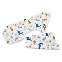 Babyjem Müslin Omuz Örtüsü Ve Ağız Mendil Dino 22x57 Cm