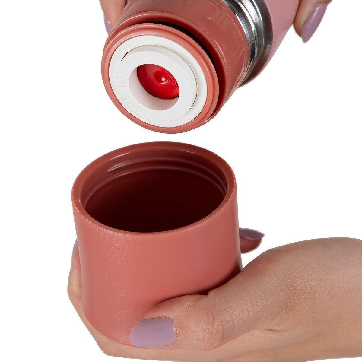 Babyjem Paslanmaz Çelik Termos Pembe 400 ML