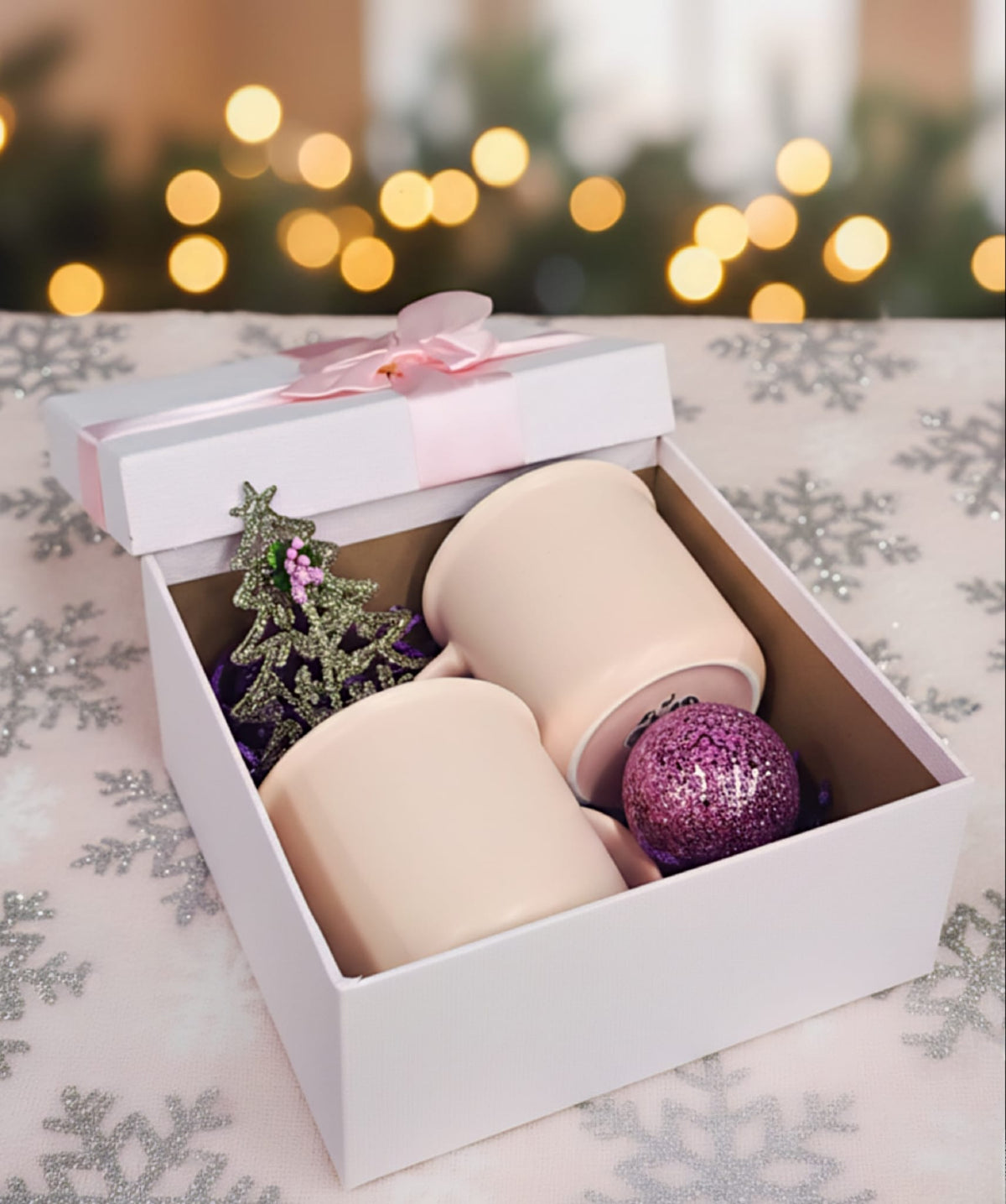 İkili 350 ML Mug Kupa Bardak Pembe