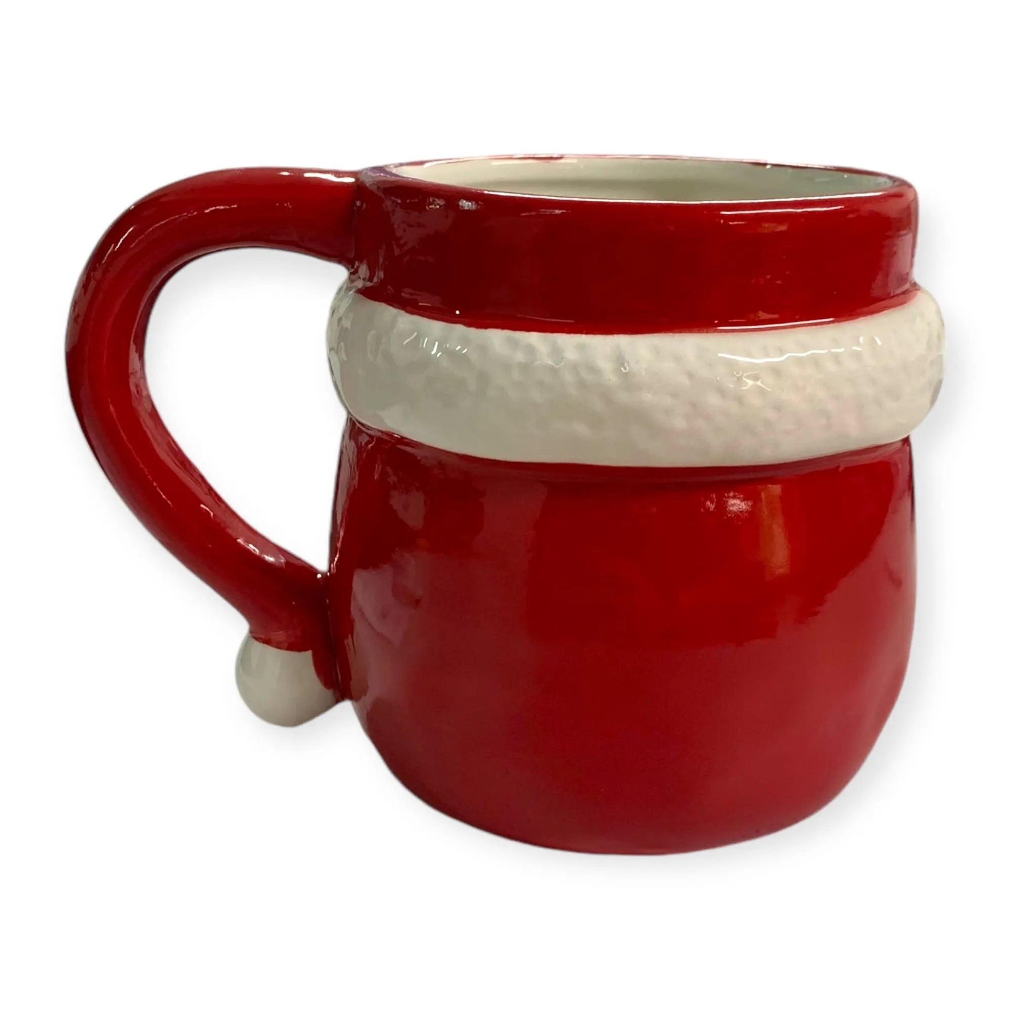 Kabartmalı Noel Baba Temalı Kendi Özel Kutusunda Kupa Mug