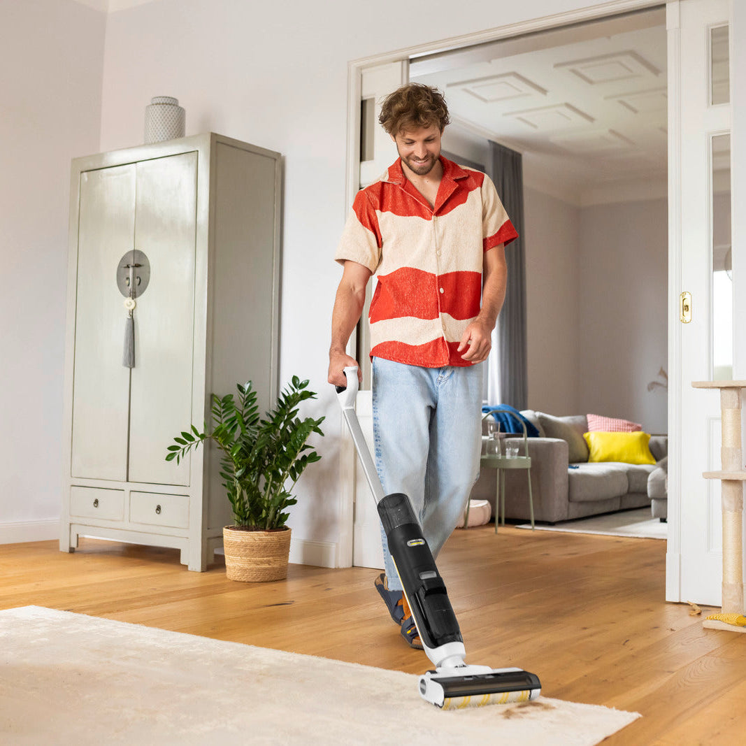 Karcher FCV3 Sert Zemin ve Halı Vakumlu Paspas Beyaz