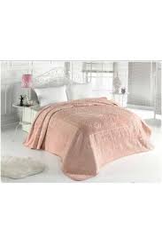 Mink Daisy 220x240 cm Çift Kişilik Battaniye Pudra