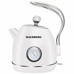 Hausberg Retro Dizayn Termometre Göstergeli Kettle Su Isıtıcı Beyaz