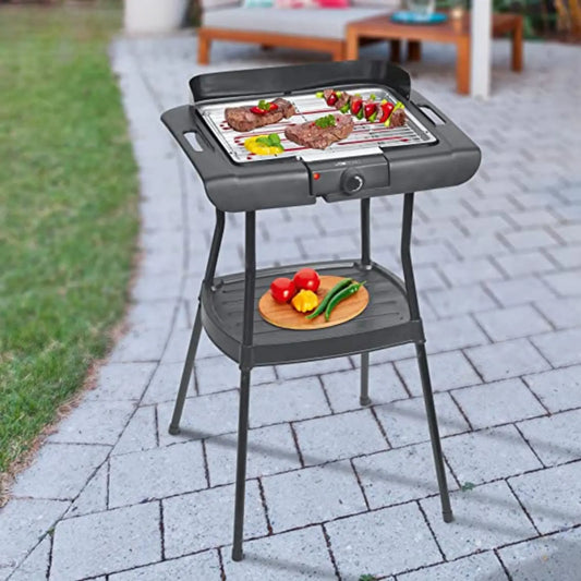 Clatronic Standlı Elektrikli Ayarlanabilir Termostatlı Izgara Barbekü Grill