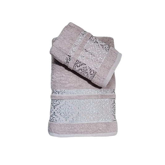 VIP Cotton Baş ve Vücut Havlusu Gül Kurusu
