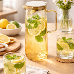 Borosilkat Süzgeçli 1800 ML Cam Sürahi