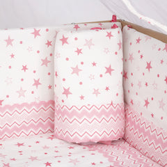 Pembe Yıldız 70x130 Cm Bebek Uyku Seti