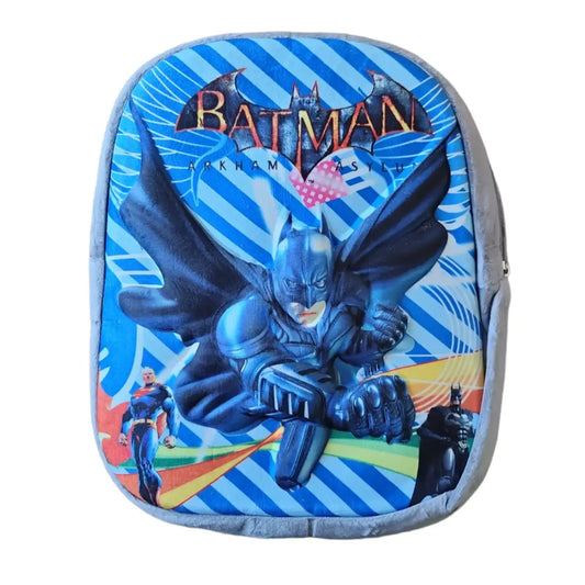 Batman Kabartmalı 32x 28 cm Okul Sırt Çantası Mavi