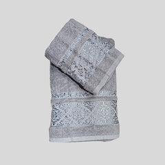 VIP Cotton Baş ve Vücut Havlusu Gri
