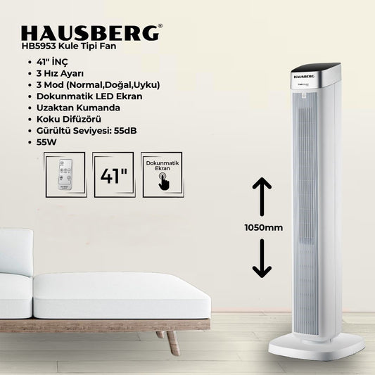 Hausberg 3 Modlu LED Ekran Kule Fan