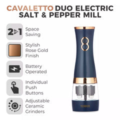 Tower Cavaletto Duo Tuz ve Karabiber Değirmeni Gece Mavisi