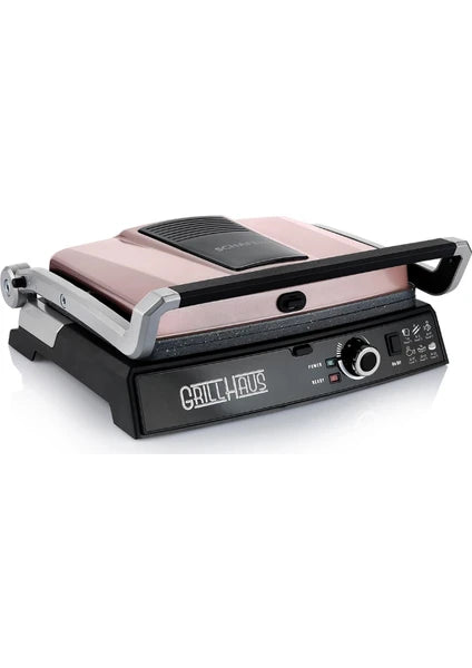 Schafer Grill Haus Tost ve Izgara Makinesi Rose Gold